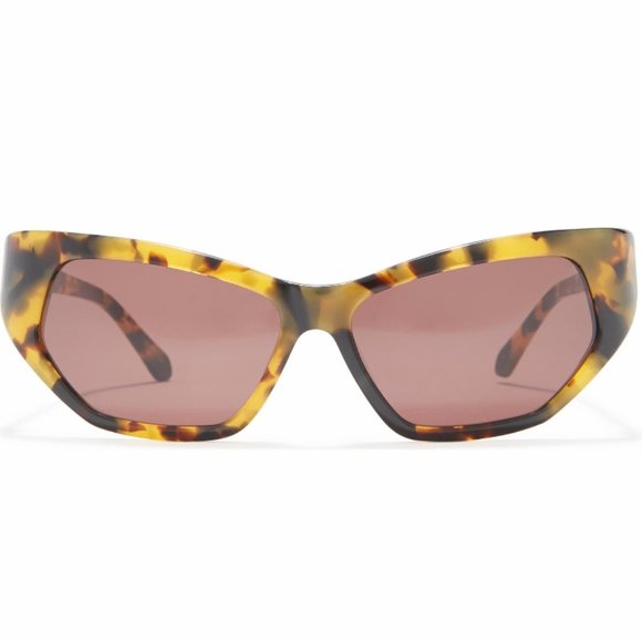 KAREN WALKER Crazy Tortoise Superhero Wrap Sunglasses main image 4